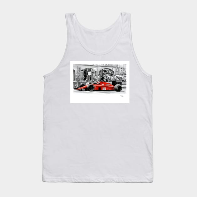 Ferrari F1 89 Nigel Mansell, Monaco GP Tank Top by oleynik